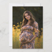 雑誌の表紙写真 ベビーシャワーの招待状 招待状 (裏面)