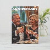 雑誌の表紙記念日招待状 招待状 (スタンド正面)