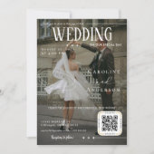 雑誌の表紙風結婚式招待状 招待状 (正面)