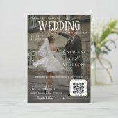 雑誌の表紙風結婚式招待状 招待状 (スタンド正面)
