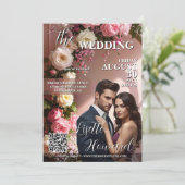 雑誌の表紙 グラマラスな結婚式 招待状 (スタンド正面)