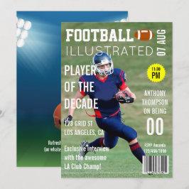 雑誌の表紙 有名サッカー選手 誕生日パーティー 招待状