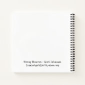 雑誌をグラフ化するニット ノートブック (裏面)