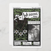 雑誌カバーアールヌーボー結婚ズ 招待状 (正面/裏面)