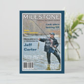 雑誌カバーバースデーパーティーの招待状 招待状 (スタンド正面)