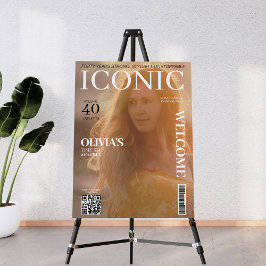 雑誌カバーqrコード40th誕生日パーティーへようこそ