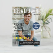 雑誌スタイルの卒業 サンキューカード (スタンド正面)