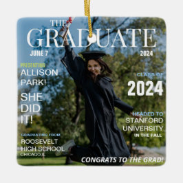 雑誌写真モダン卒業 セラミックオーナメント