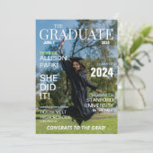 雑誌写真モダン卒業 招待状 (スタンド正面)