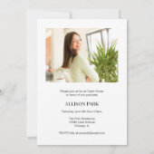 雑誌写真モダン卒業 招待状 (裏面)