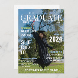 雑誌写真モダン卒業 案内状