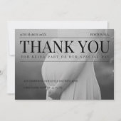 雑誌写真ユニーク赤ちゃんシャワー サンキューカード (正面)