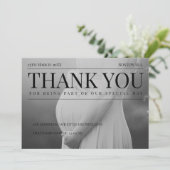 雑誌写真ユニーク赤ちゃんシャワー サンキューカード (スタンド正面)