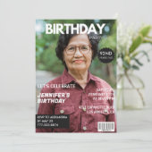 雑誌写真92歳の誕生日招待状 招待状 (スタンド正面)