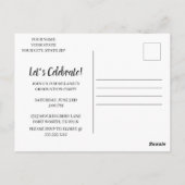 雑誌卒業インスパイア会招待状 ポストカード (裏面)