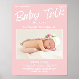 雑誌形写真少女の誕生のお知らせ ポスター