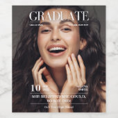 雑誌新聞卒業パーティーの写真 ワインラベル (シングルラベル)