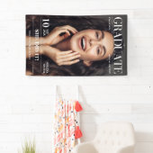 雑誌新聞卒業パーティーの写真 横断幕 (インサイチュ)