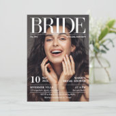 雑誌新聞 ブライダルシャワー 写真1枚 招待状 (スタンド正面)