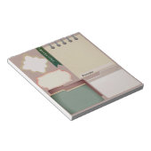 雑誌日記ピンクの個人スクラップブックペーパー ノートパッド (アングル)