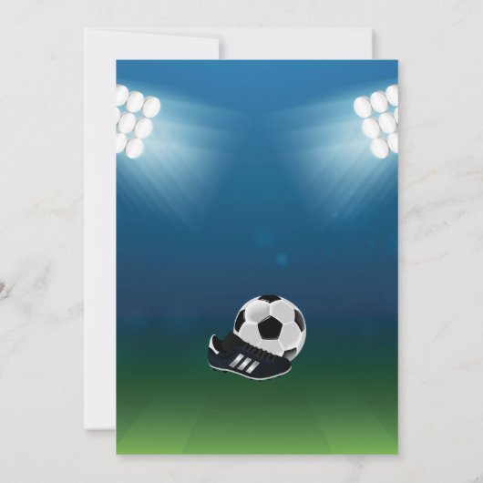 雑誌有名人サッカー誕生日パーティー写真 招待状 (裏面)