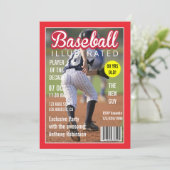 雑誌有名人野球誕生日会写真 招待状 (スタンド正面)