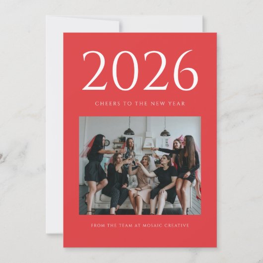 雑誌編集スタイル写真年賀状 シーズンカード (正面)