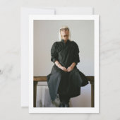 雑誌編集新聞リタイア写真 招待状 (裏面)