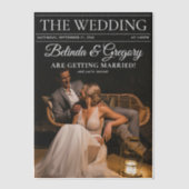 雑誌編集新聞写真結婚ズPart1 ベラム紙招待状 (正面)