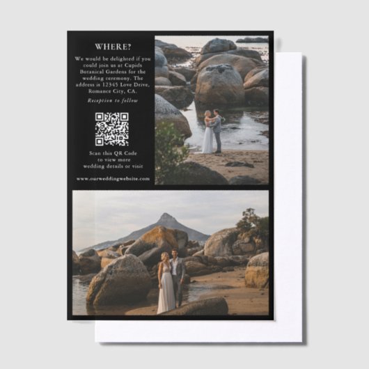 雑誌編集新聞写真結婚ズPart2 ベラム紙招待状 (オフセット)