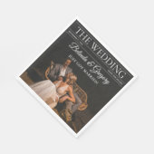 雑誌編集新聞結婚の写真 スタンダードランチョンナプキン (角)