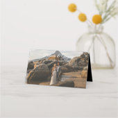 雑誌編集新聞結婚の写真 プレイスカード (裏面)