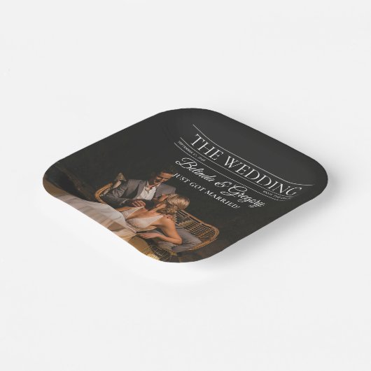 雑誌編集新聞結婚の写真 ペーパープレート (傾斜あり)