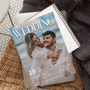 雑誌編集新聞結婚の写真 招待状