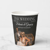 雑誌編集新聞結婚の写真 紙コップ (正面)