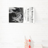 雑誌編集新聞結婚の歓迎サイン 横断幕 (インサイチュ)