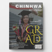 雑誌表紙の写真卒業記念 フォトプラーク (正面)