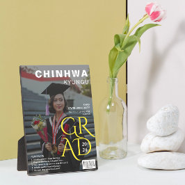 雑誌表紙の写真卒業記念 フォトプラーク
