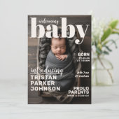 雑誌表紙トレンディー誕生発表 案内状 (スタンド正面)