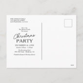 雑誌表紙フォトクリスマスパーティー保存日 シーズンポストカード (裏面)