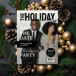 雑誌表紙フォトクリスマスパーティー保存日 シーズンポストカード