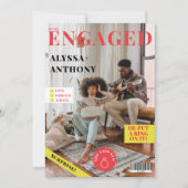 雑誌表紙4枚婚約発表 案内状 (正面)