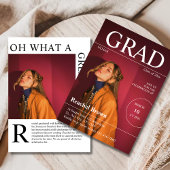 雑誌論説カバー卒業招待状 招待状