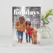 雑誌風のホリデーカード-トップタイトル シーズンカード (スタンド正面)