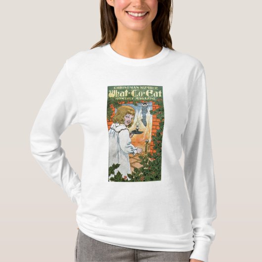 「雑誌、クリスマス数」を食べるべきこと(色l tシャツ (正面)