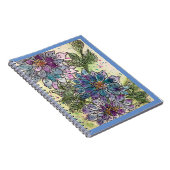 雑誌/手帳 – 菊の紫の花 ノートブック (右側)