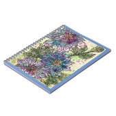 雑誌/手帳 – 菊の紫の花 ノートブック (左側)