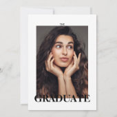 雑誌 新聞 卒業パーティー 写真 招待状 (裏面)