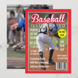 雑誌 有名人の野球 誕生日パーティー 写真 招待状