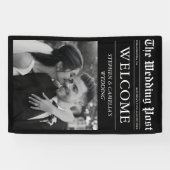 雑誌 編集記事 新聞 ウェディング ウェルカム サイン 横断幕 (横)